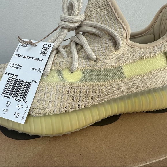 New in box- Adidas Yeezy Boost 350 v 2. The color way is flax. - Picture 2 of 5